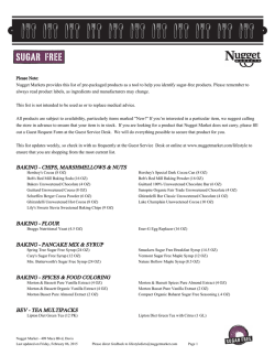 Mace Davis - Nugget Markets