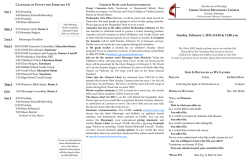 2-1-15 bulletin - Christ United Methodist Church