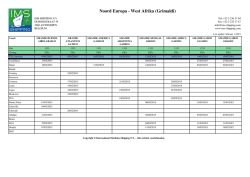 Noord Europa - West Afrika (Grimaldi)
