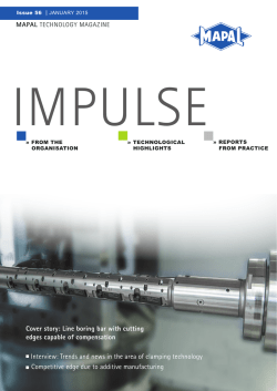 Cover story: Line boring bar with cutting edges capable of