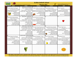 Lunch - St. Rita Catholic School