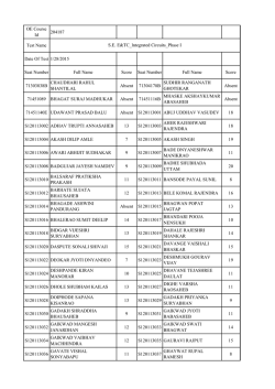 Results for all subjects will be published on 31/01/2015