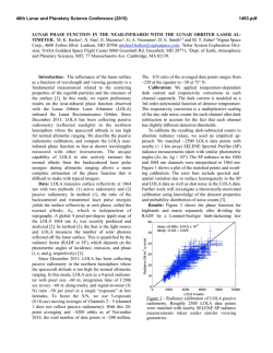 Lunar Phase Function in the Near-Infrared with the Lunar Orbiter
