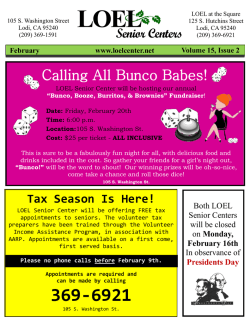 Newsletter - LOEL Center and Gardens