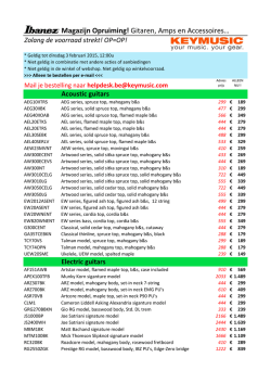Magazijn Opruiming! Gitaren, Amps en Accessoires&hellip;