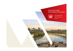 Equity Raising Presentation