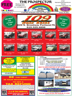 Current Issue - The Prospector