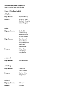 Cadenza Document - University of New Hampshire