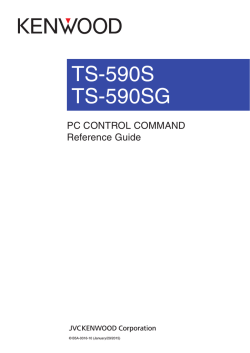 TS-590S_SG PC CONTROL COMMAND Reference Guide