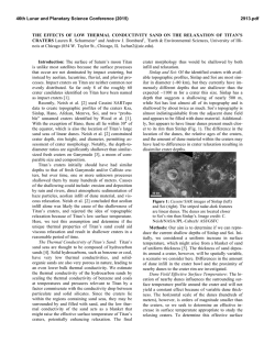 THE EFFECTS OF LOW THERMAL CONDUCTIVITY SAND ON THE
