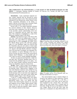 A Case Study in the Humorum Region of the Moon