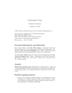 Curriculum Vitae - LIX