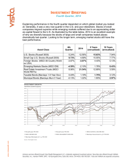 INVESTMENT BRIEFING - Vista Wealth Management