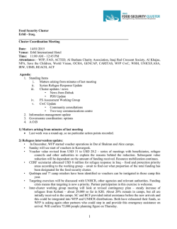 FOOD AND AGRICULTURE ORGANIZATION OF THE UNITED