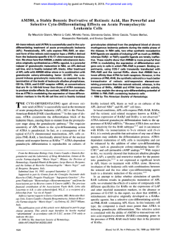 AM580, a Stable Benzoic Derivative of Retinoic Acid, Has