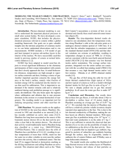 MODELING THE NEAR-SUN OBJECT, 3200 PHAETHON. Daniel C