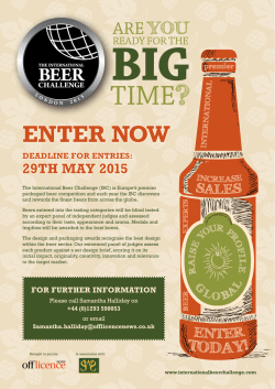 BEER - Off Licence News