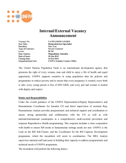 Internal/External Vacancy Announcement - Country Page List