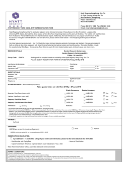 reservation form - Gordon Research Conferences