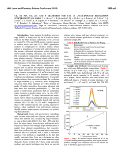 CR, NI, MN, CO, ZN, AND S STANDARDS FOR USE IN LASER