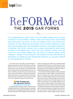 Legal Ease - Georgia Association of Realtors