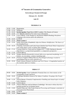 Program (pdf) - 41st Incontro di Grammatica Generativa