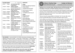 Notices 1st Feb - St Marys Church Charlton Kings