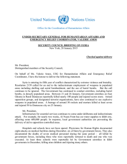 United Nations Nations Unies