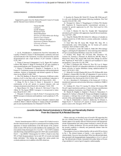 Juvenile Genetic Hemochromatosis Is Clinically and