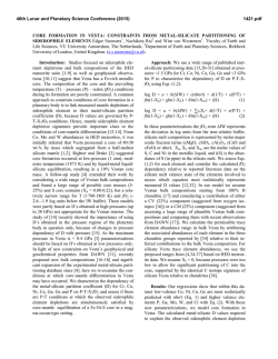 CORE FORMATION IN VESTA: CONSTRAINTS FROM METAL
