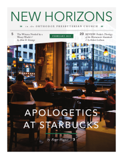 NEW HORIZONS - Orthodox Presbyterian Church