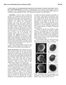 A NEW LOOK AT LUNAR REGOLITH PARTICLES WITH LIGHT