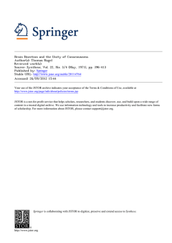 Brain Bisection and the Unity of Consciousness