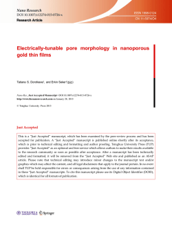 Electrically-tunable pore morphology in