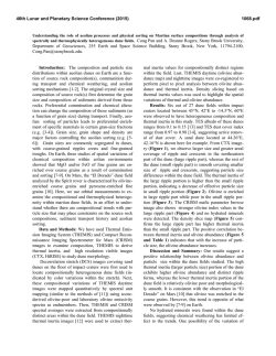 Understanding the role of Aeolian Processes and Physical Sorting
