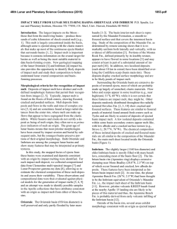 IMPACT MELT FROM LUNAR MULTI-RING BASINS - USRA