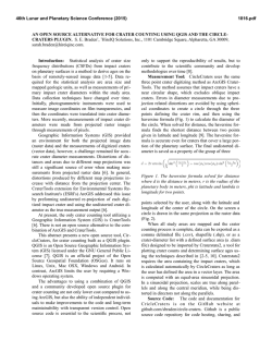 An Open Source Alternative for Crater Counting Using QGIS and the