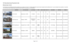 TCF Illinois Bank Owned Properties for Sale Effective Date: 01-30-15
