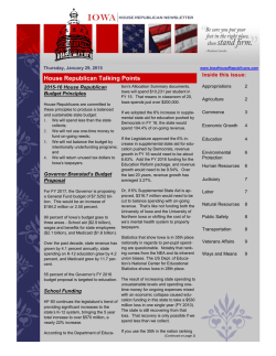 Caucus Newsletter 1-29-2015
