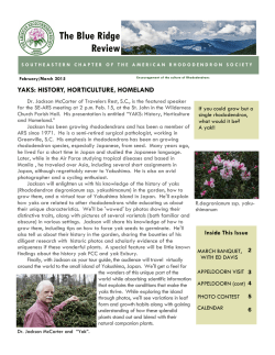 Pictures - southeastern chapter american rhododendron society