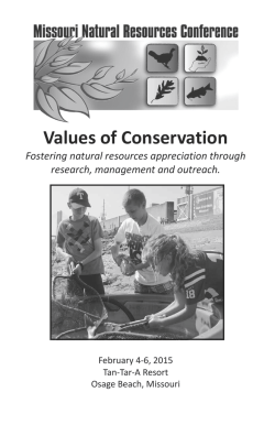 here - Missouri Natural Resources Conference