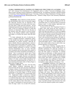 GLOBAL MORPHOLOGICAL MAPPING OF STRIKE-SLIP