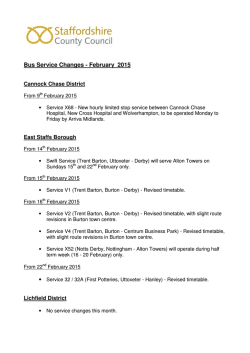 Bus Service Changes