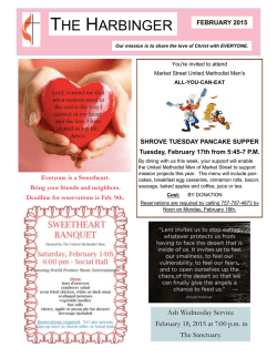 THE HARBINGER - Market Street UMC