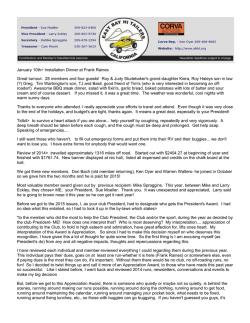 Read our current newsletter in PDF format Need Acrobat?