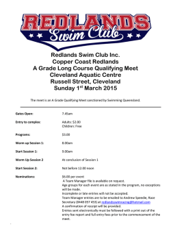 Redlands A Grade Meet