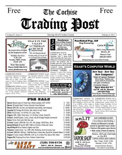 Pages 1 - Cochise Trading Post