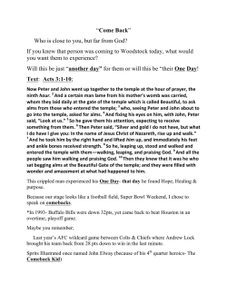 Come Back - First Baptist Church of Woodstock, GA