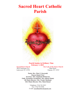 bulletin - Sacred Heart Church