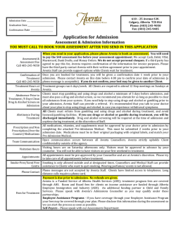 Admission Form
